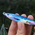 Shore Metal Jig Fishing Lure​ UV Casting Jig​ with Teaser_ring11