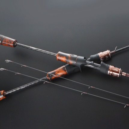 Solid Carbon Grip Fast Action Stream Bait Casting Rod_ring01