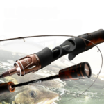 Solid Carbon Grip Fast Action Stream Bait Casting Rod_ring05