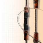 Solid Carbon Grip Fast Action Stream Bait Casting Rod_ring07