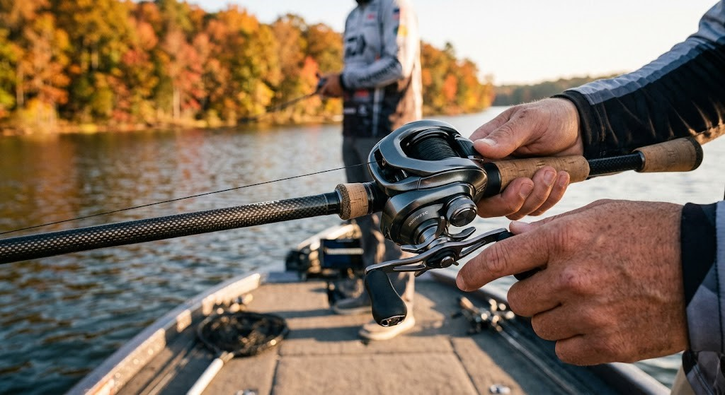heavy-action-casting-rod-glide-bait-setup