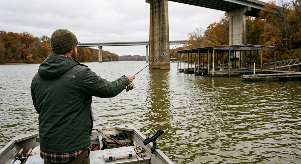 best-crappie-fishing-structures-bridge-pilings